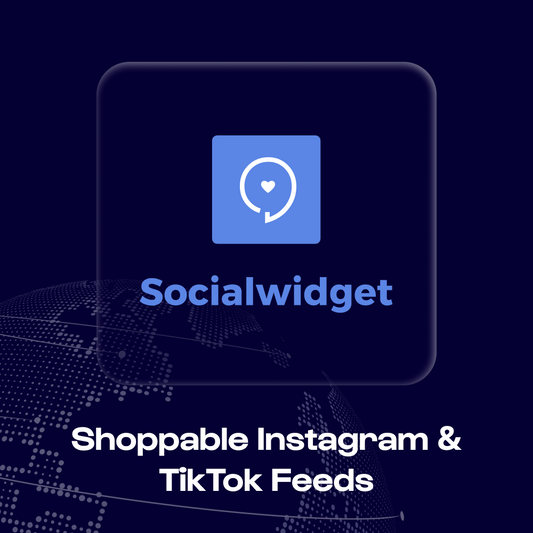 Socialwidget - Feeds compráveis ​​do Instagram e TikTok